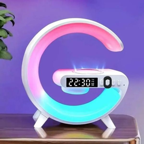 G63 Smart Light Wireless RGB Charger Table Lamp With Speaker