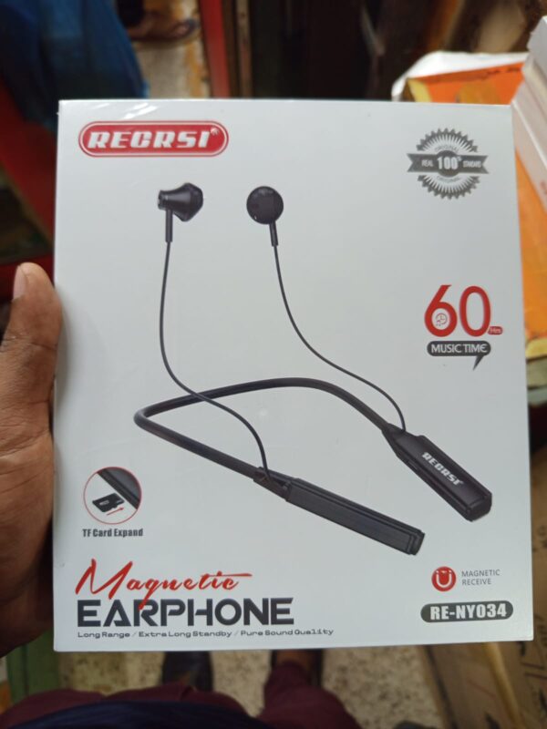 Regrsi RE-NY034 TF Card Expand Magnetic Wireless Bluetooth Neckband